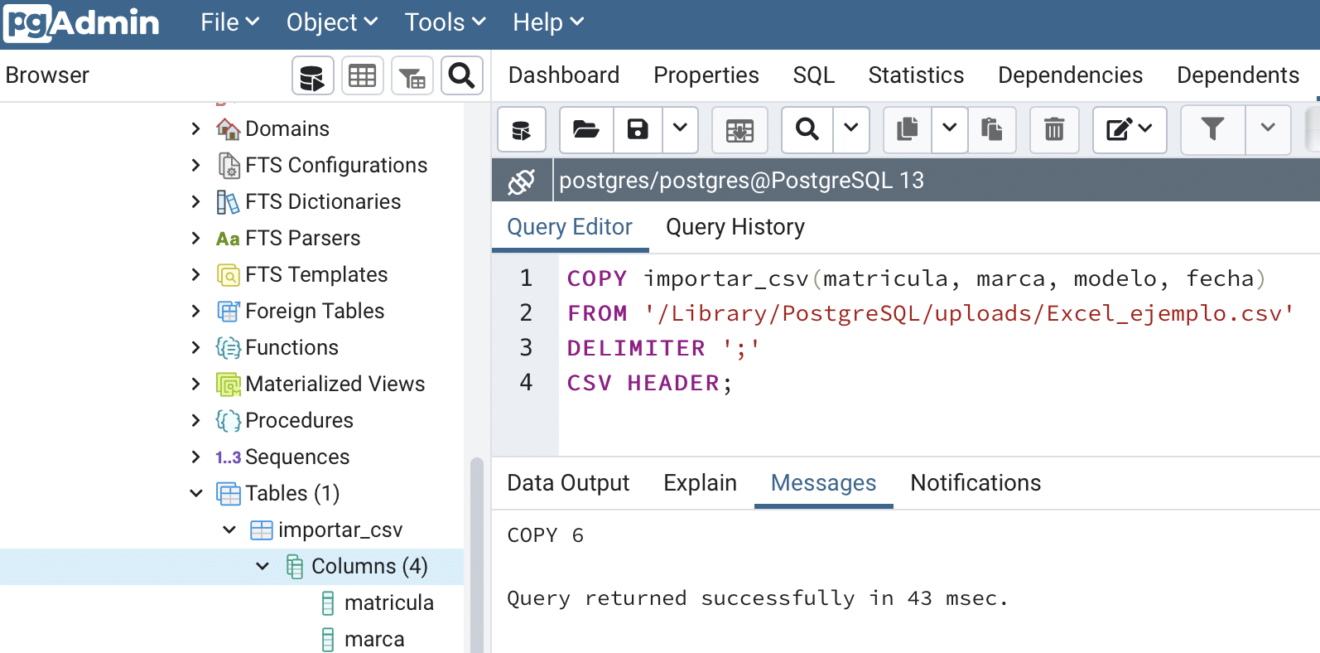 Запрос к postgresql из excel