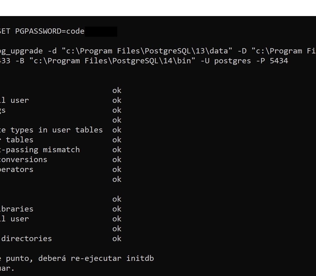 upgrading postgres 13 to 14