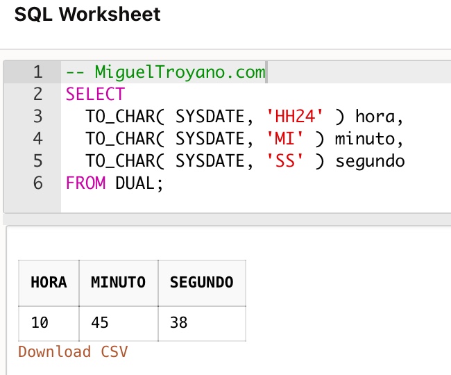 Funci n EXTRACT En Oracle MiguelTroyano